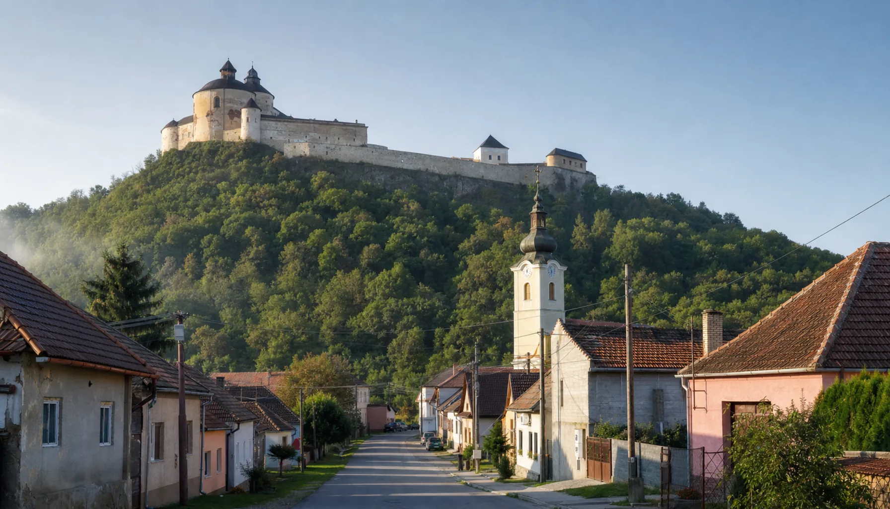 Krásnohorské Podhradie under the castle hill — the village the whole estate was named for