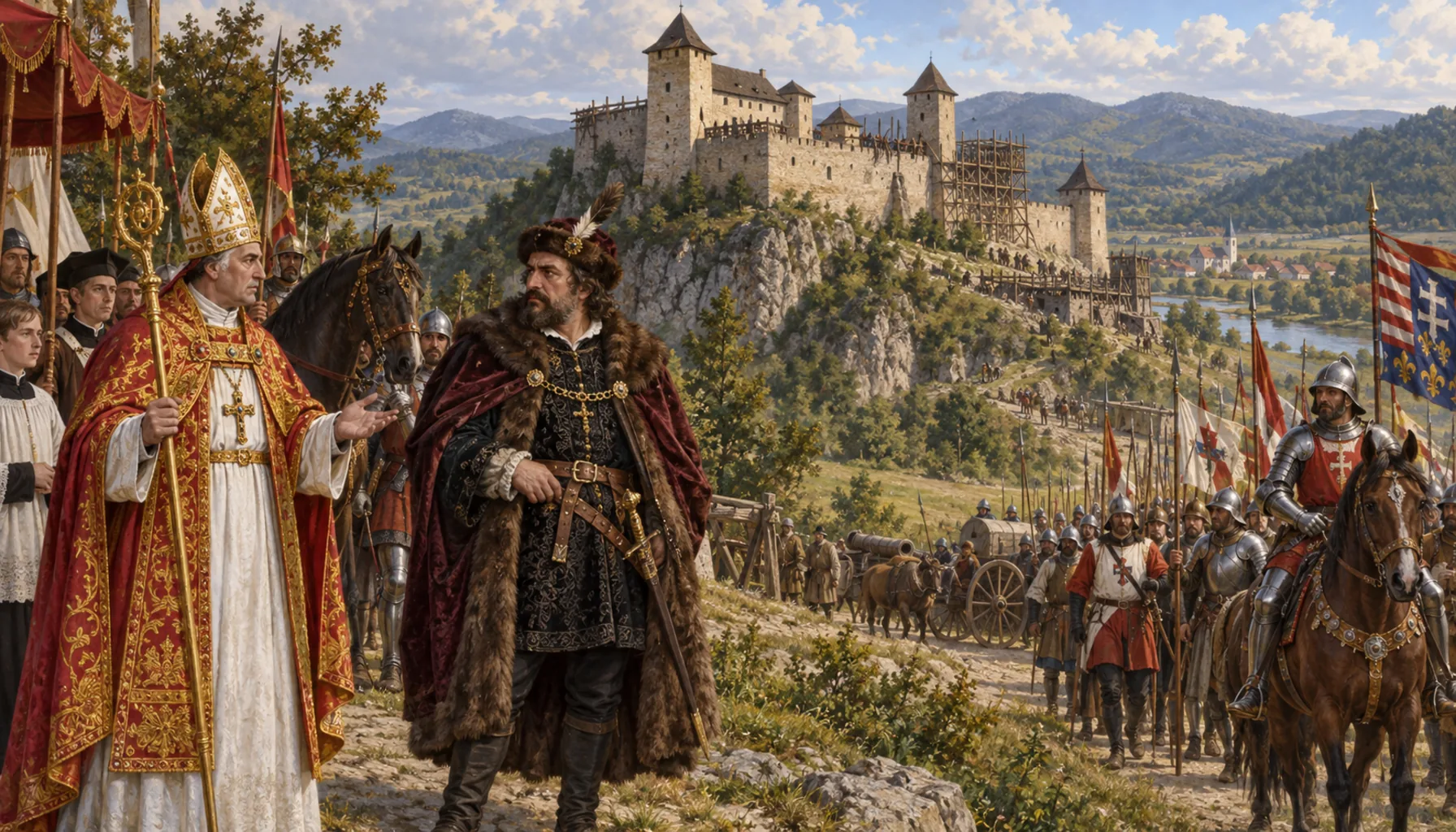 An archbishop, a robber baron and a royal army