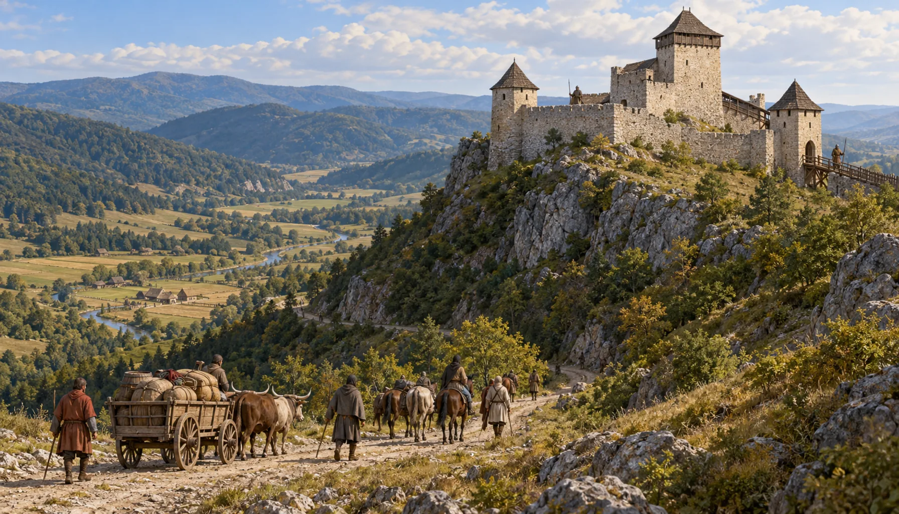 A castle to watch the road