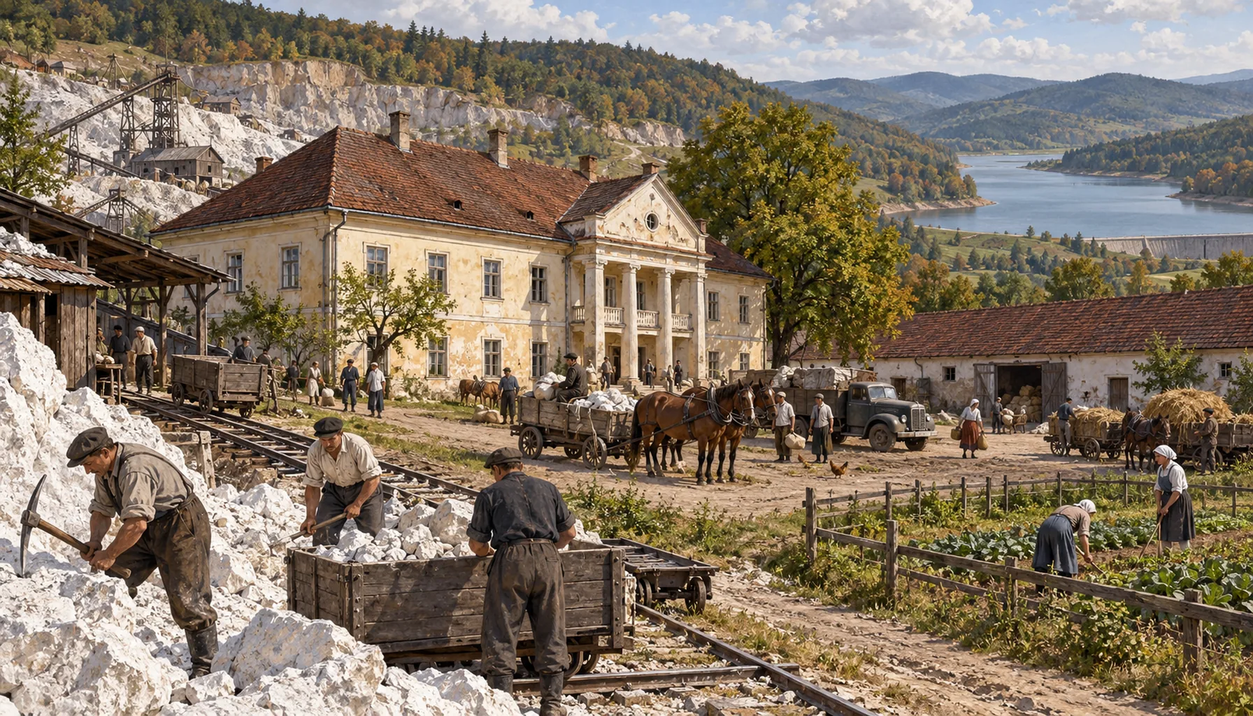 Magnesite, the collective farm and the reservoir