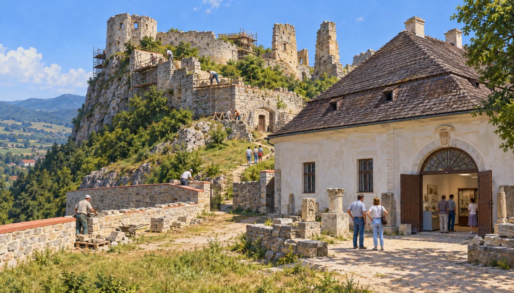 Consolidation, and a museum in the manor