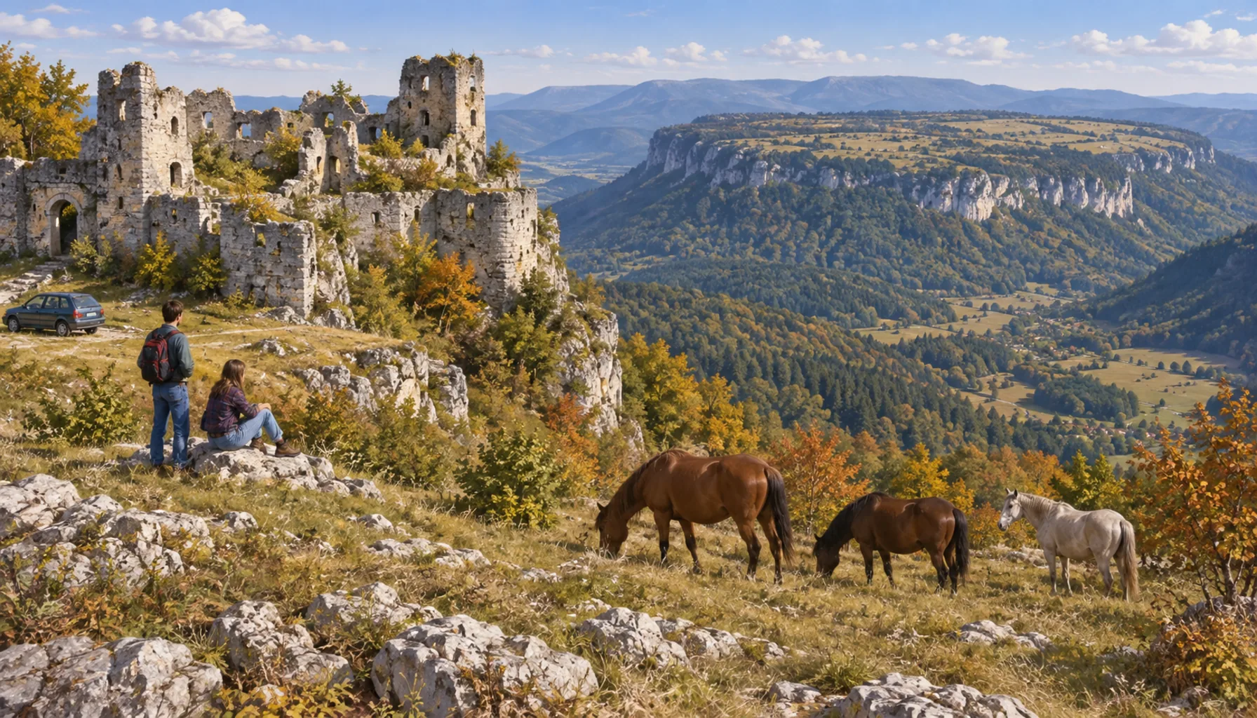 A national park, and horses instead of a garrison