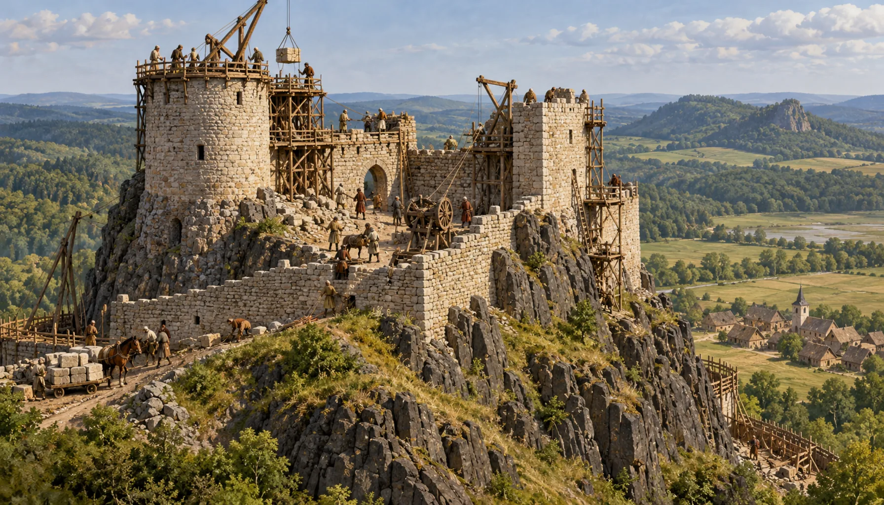 Built after the Mongols, out of the rock itself