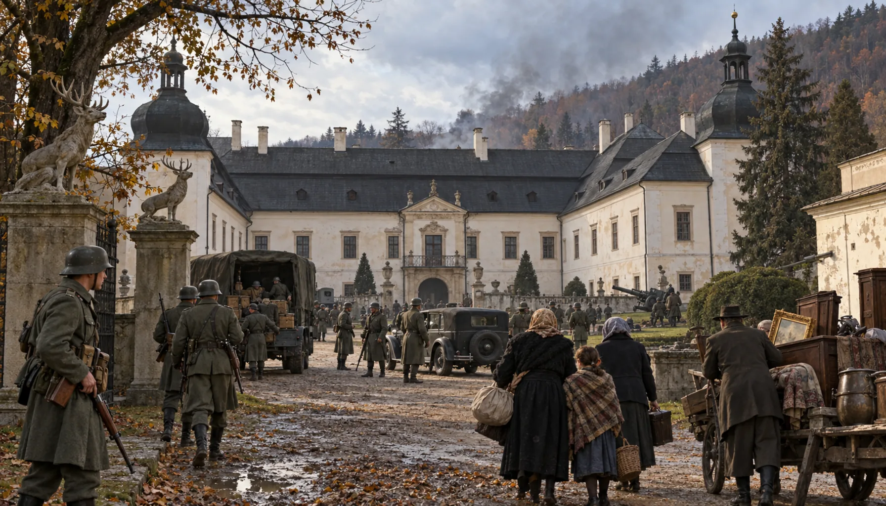 The war reaches the manor