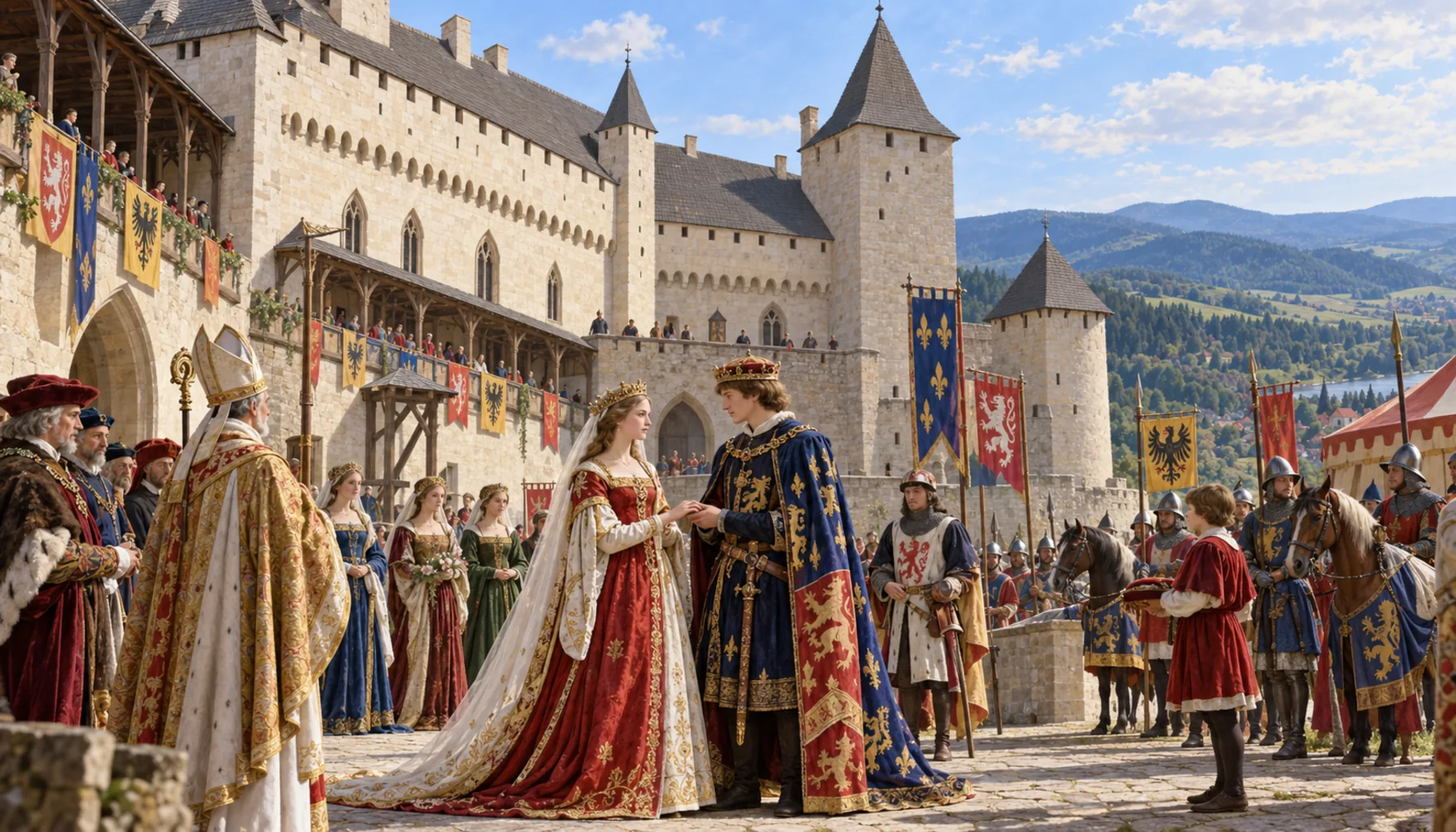 A royal wedding, and a castle for queens