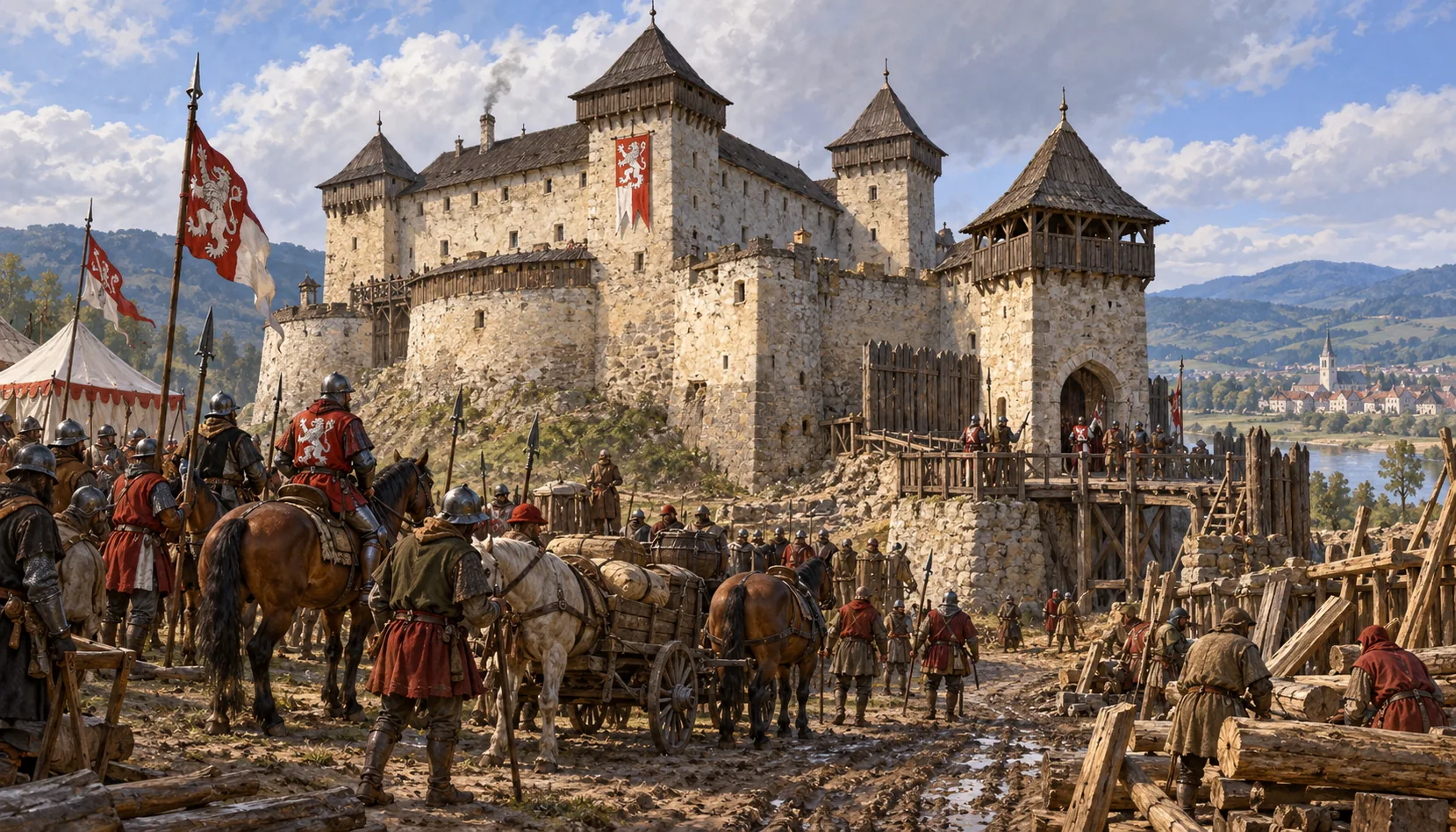 Jiskra's men, and the end of the old castle
