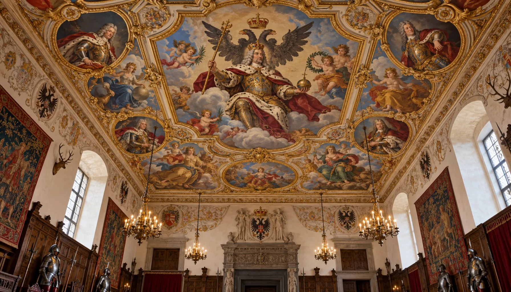 Emperors on the ceiling