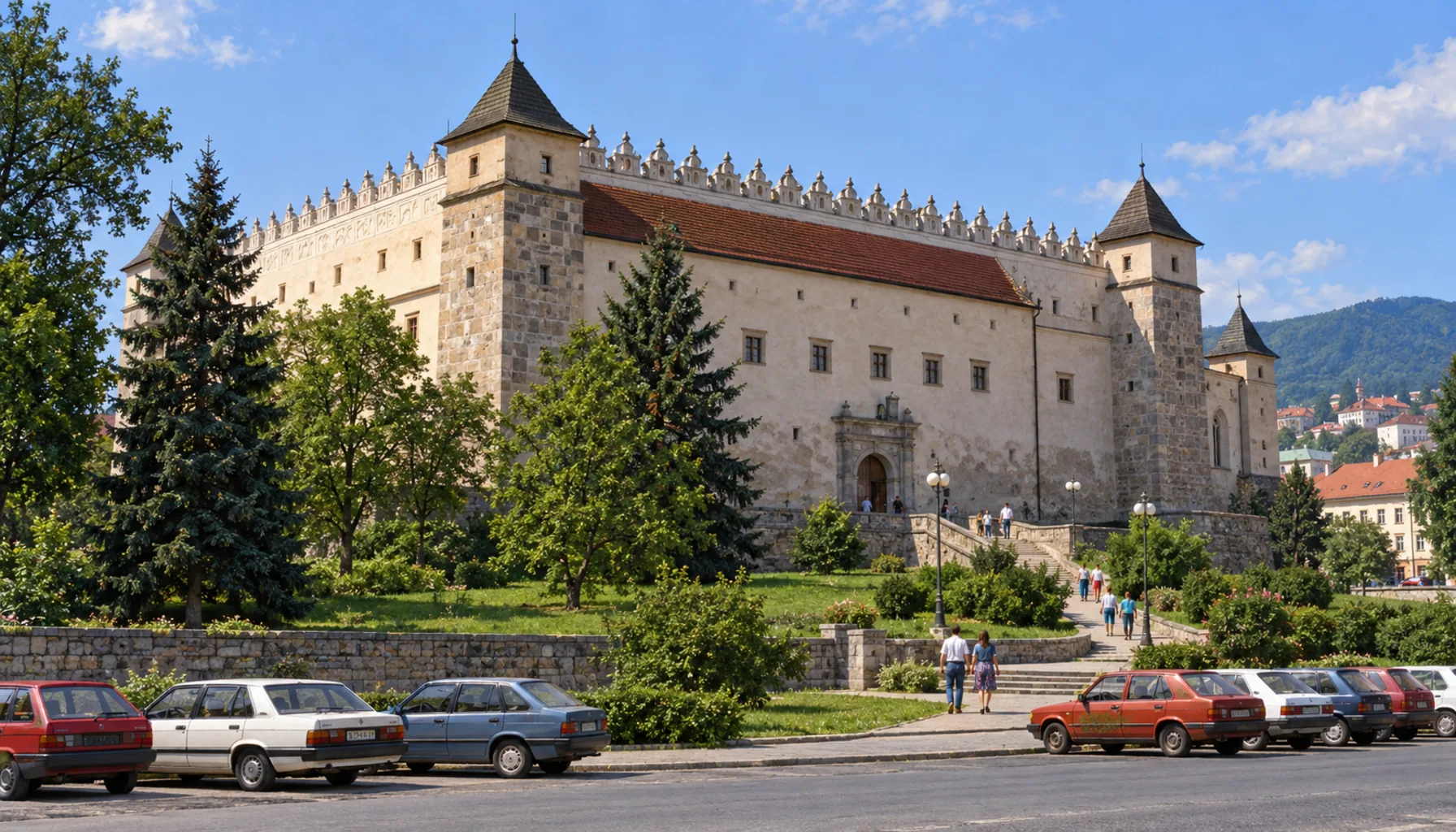 A museum castle, not a ruin