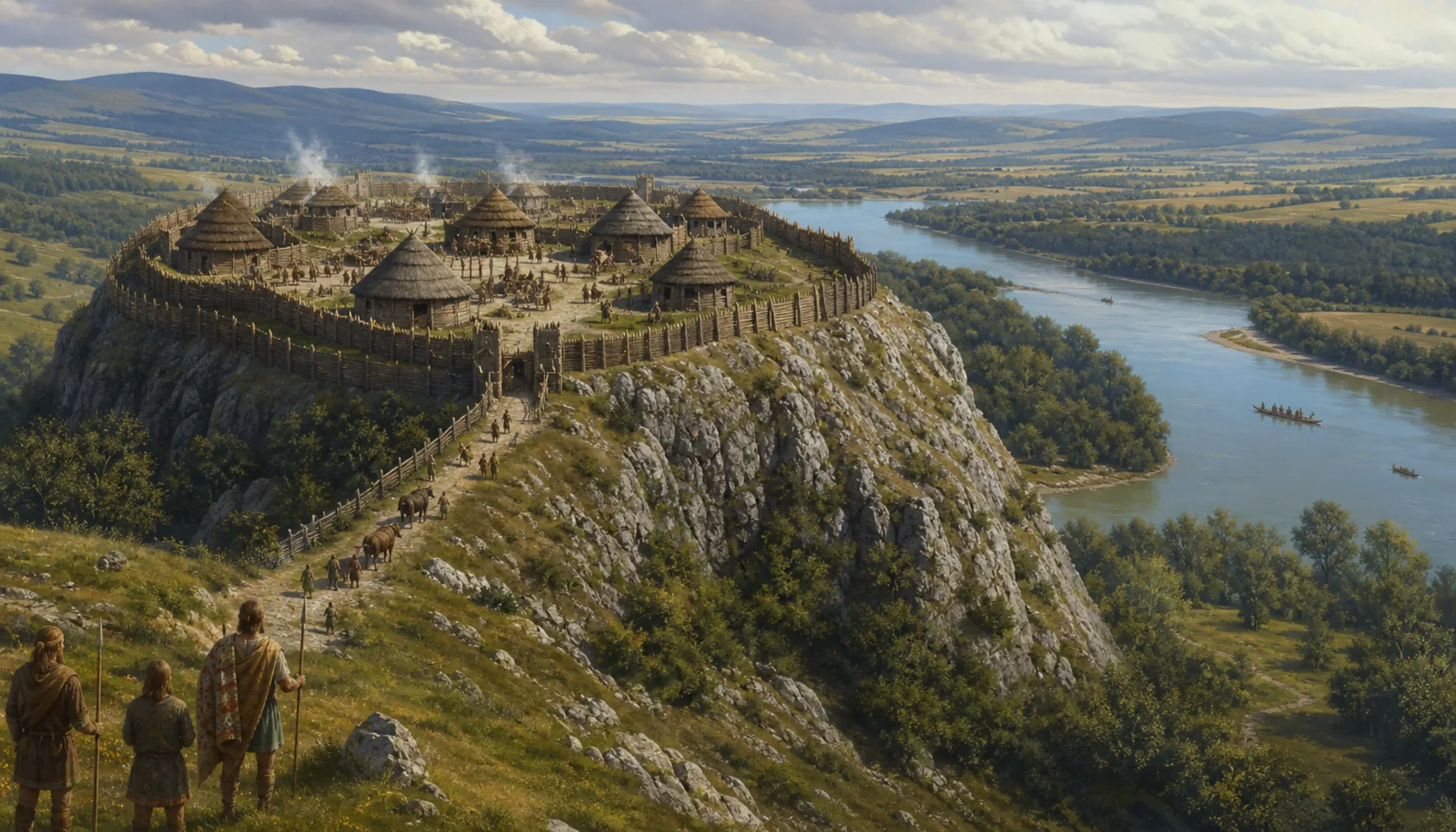 The Celtic town on the rock