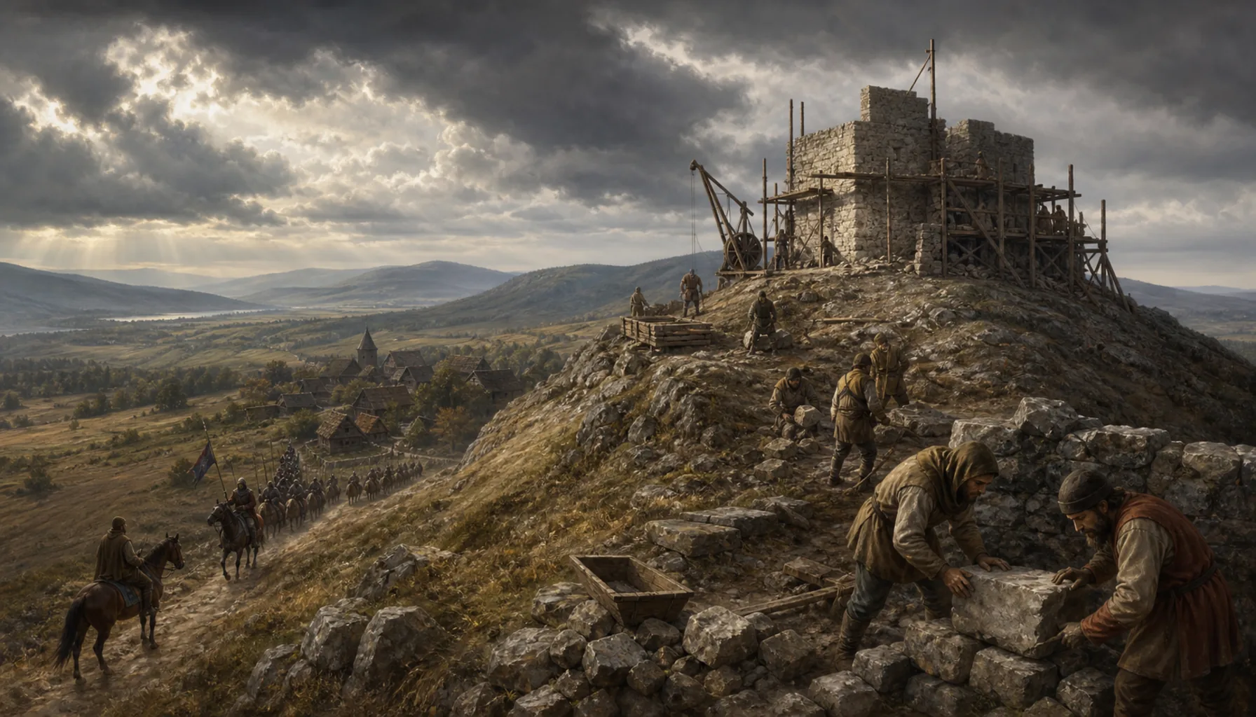The first stone on the hill