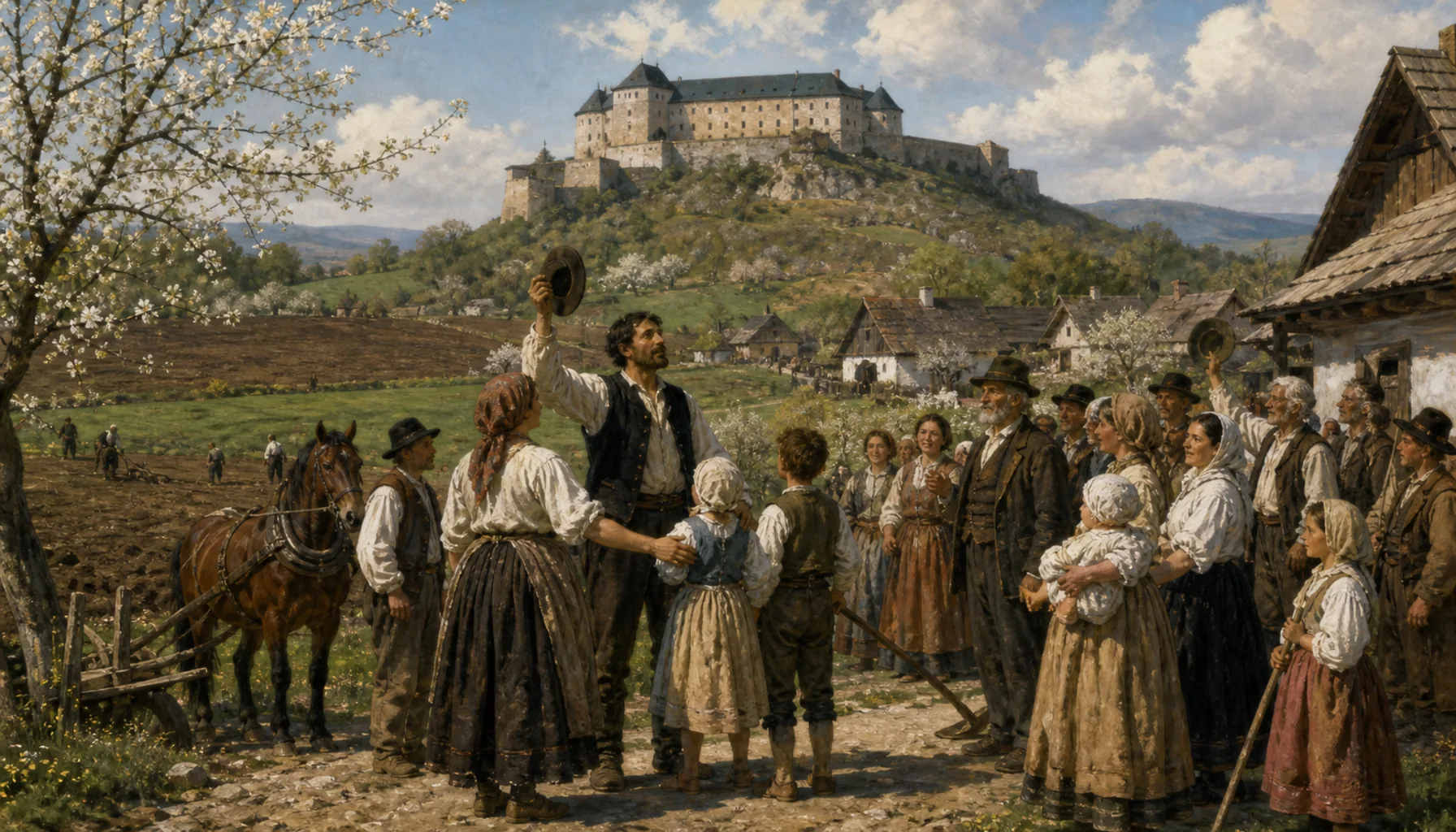 The villages stop belonging to the castle