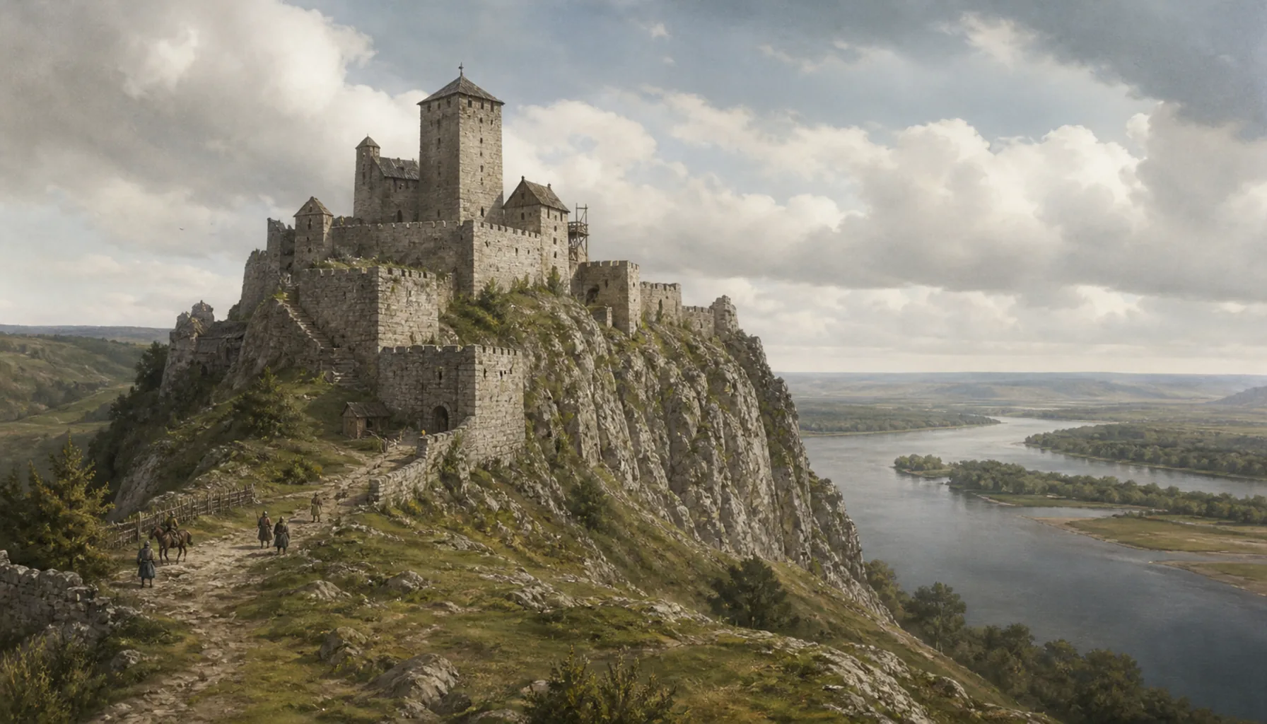 A stone castle on the western frontier