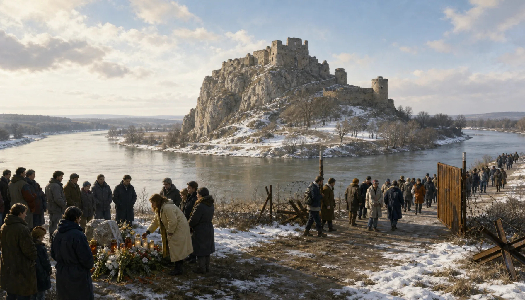 An open border, and a memorial