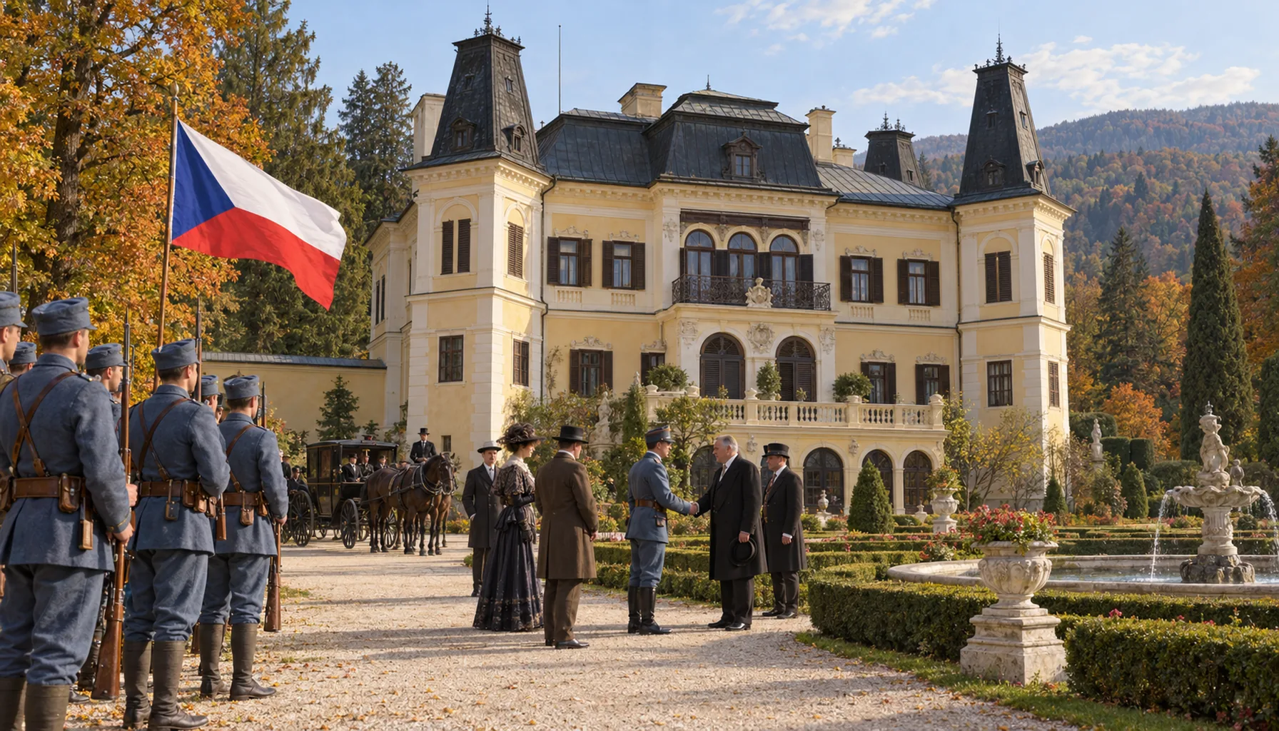 A magnate house inside a republic