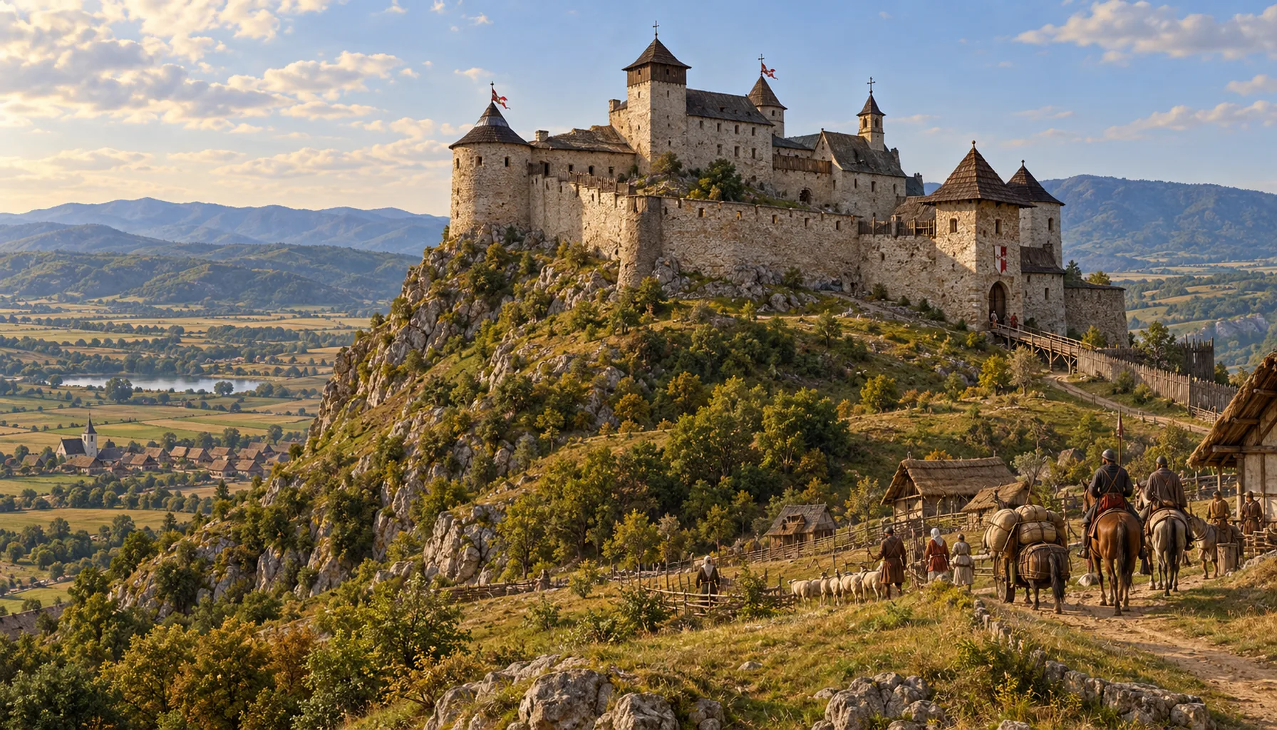 The castle enters the documents