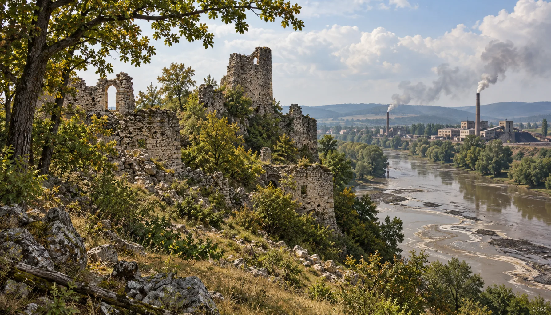A protected monument and a poisoned river