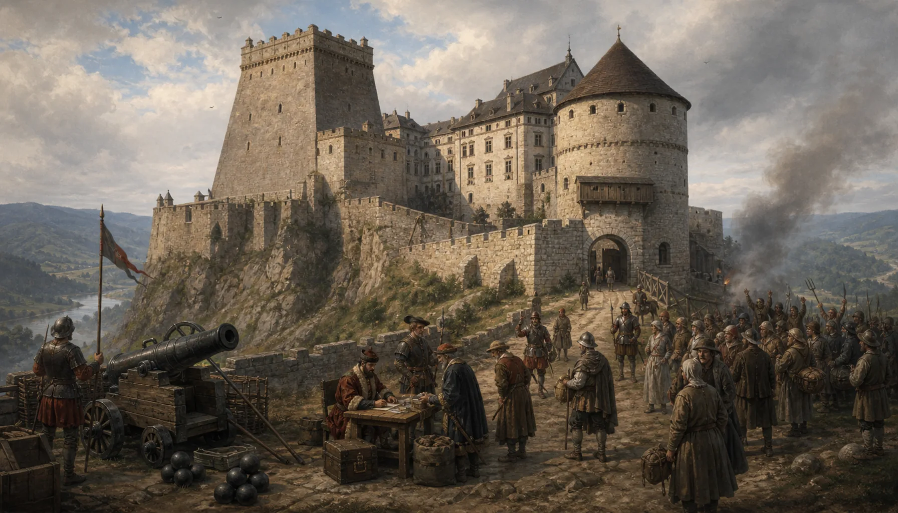 Cannon, taxes and a revolt