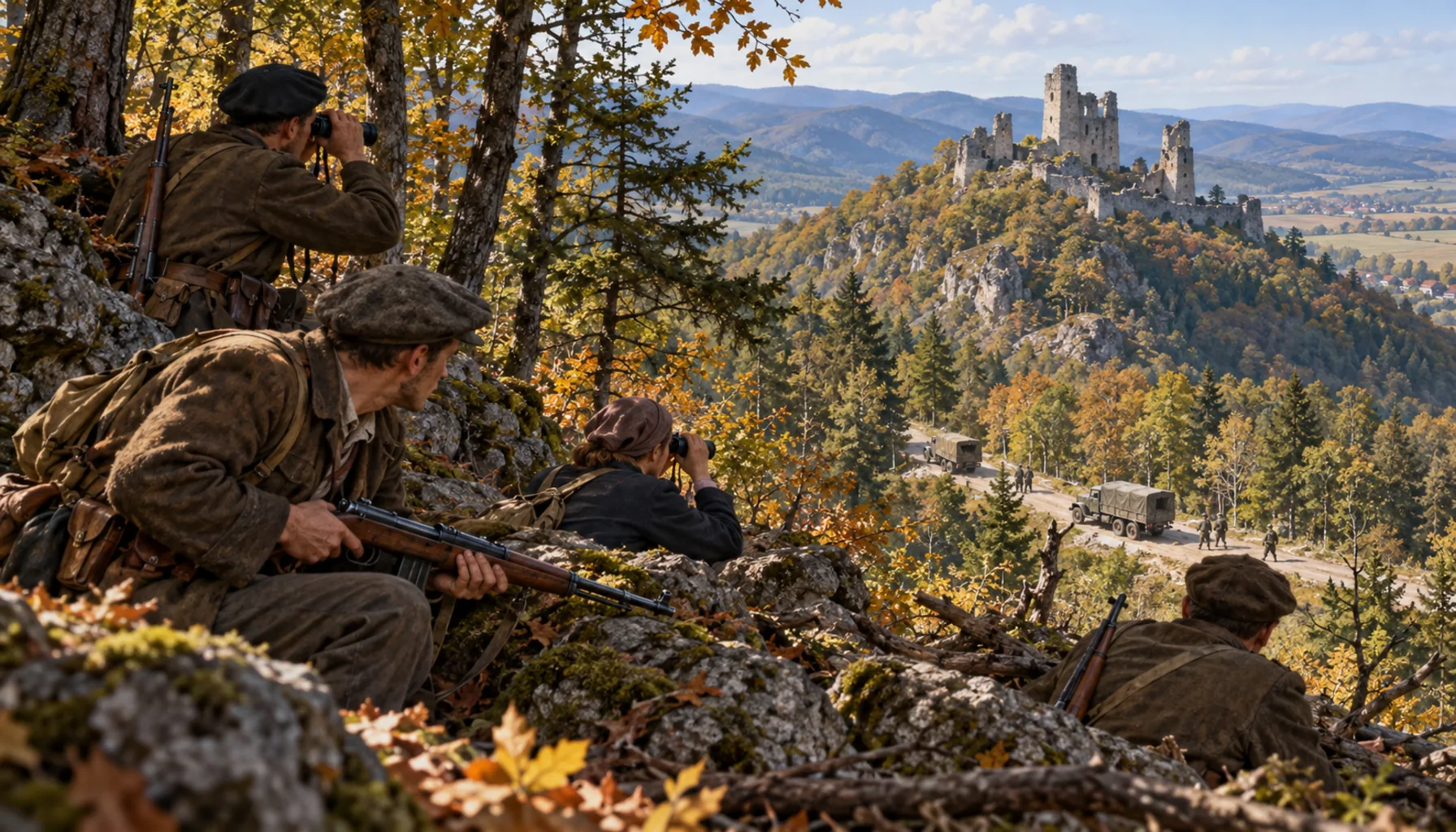 Partisans in the Považský Inovec