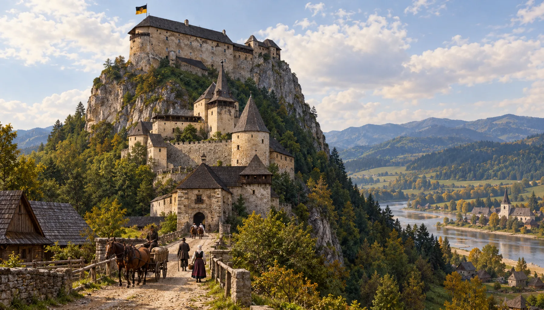 A company's castle in a republic