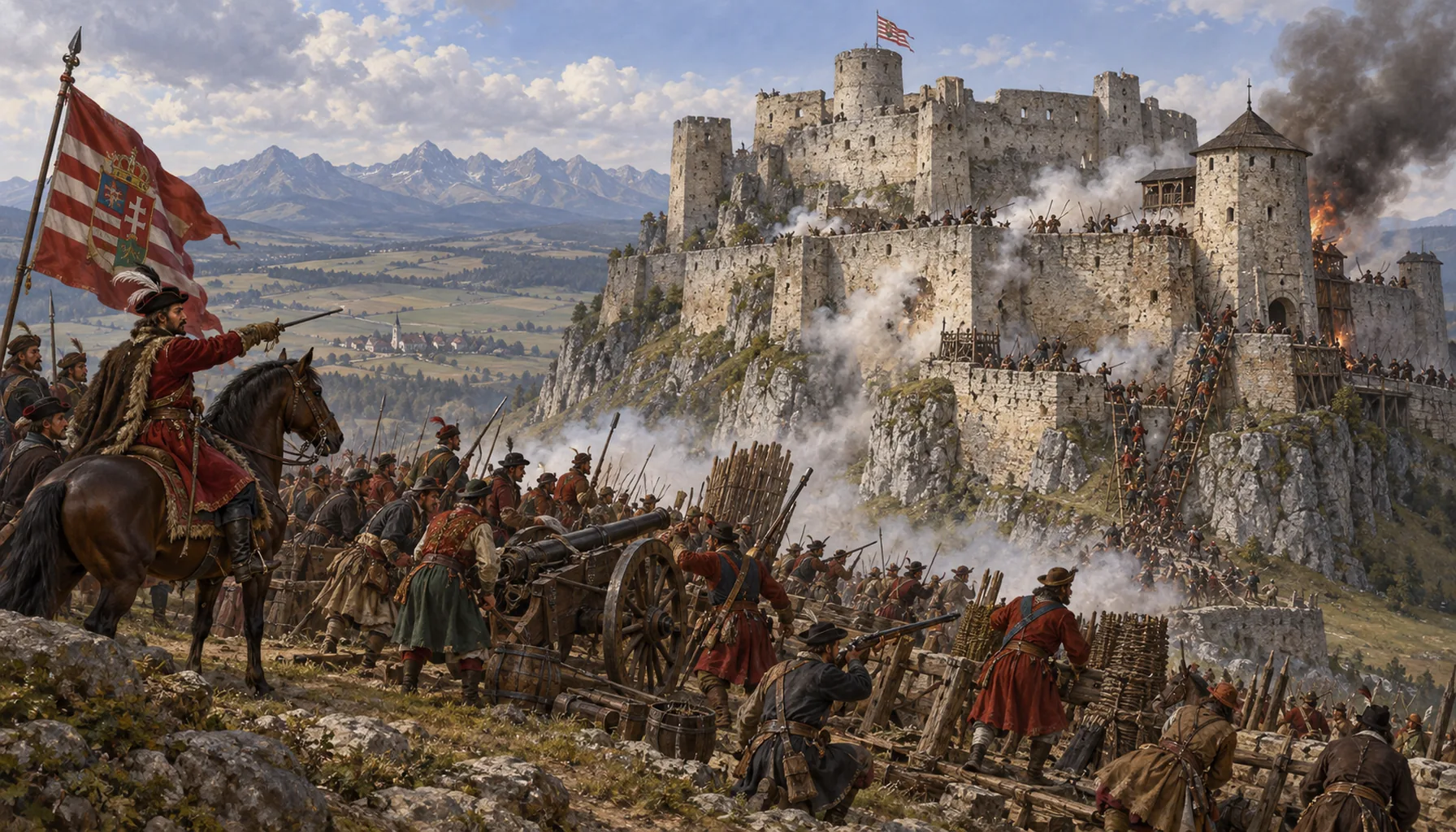Besieged by Hungarians, never by Turks