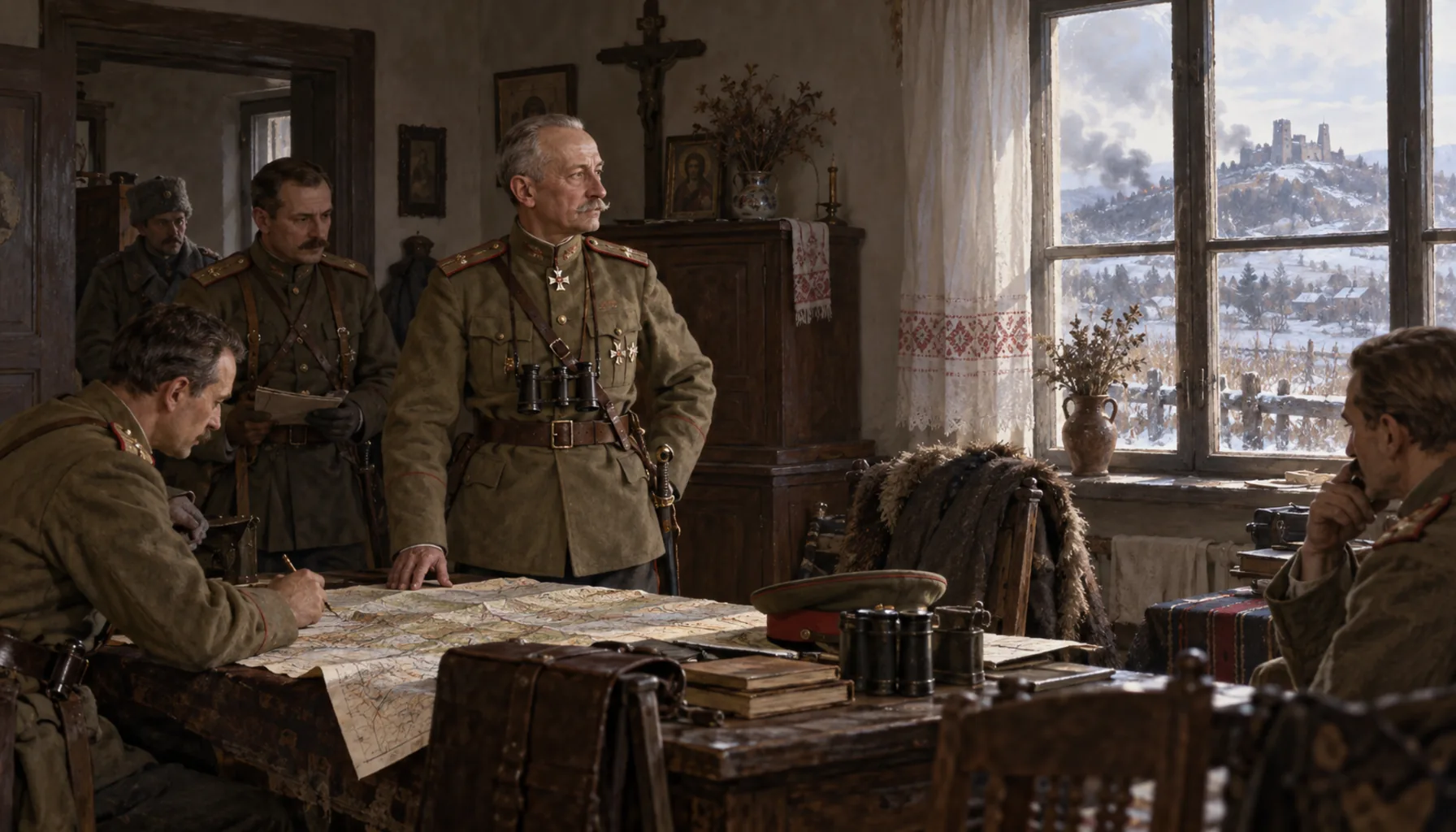 Brusilov in the notary's house