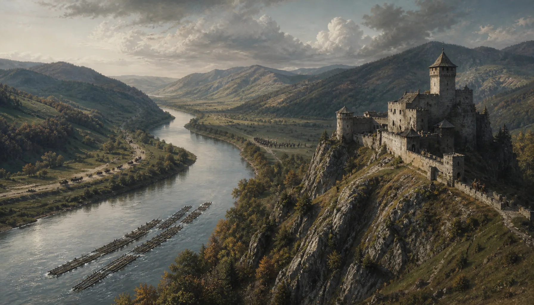 Why there is a castle on this ridge