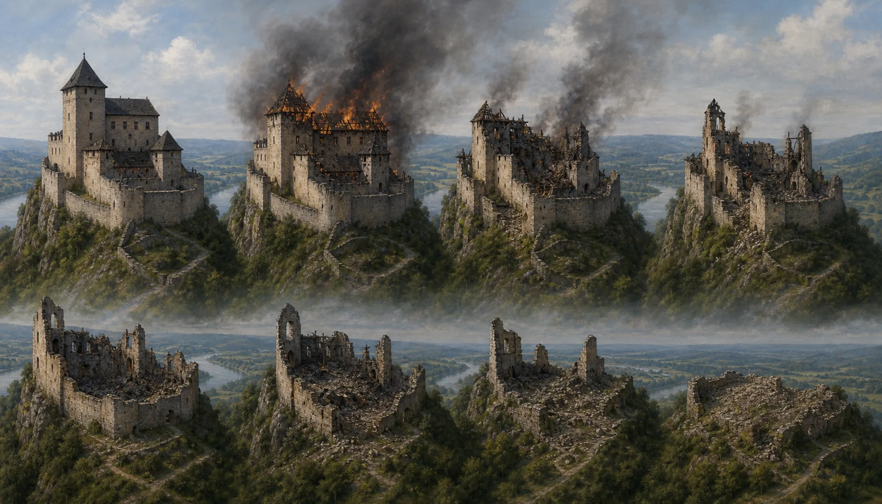 How a castle becomes a ruin