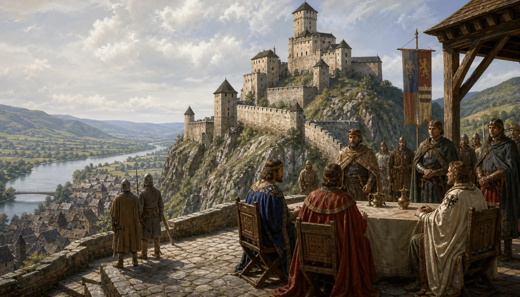 1335: three kingdoms settle a quarrel here