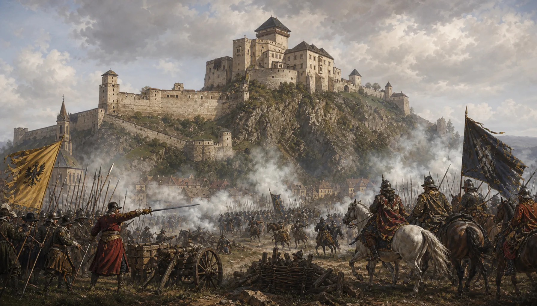 The uprisings, and the battle fought under the castle