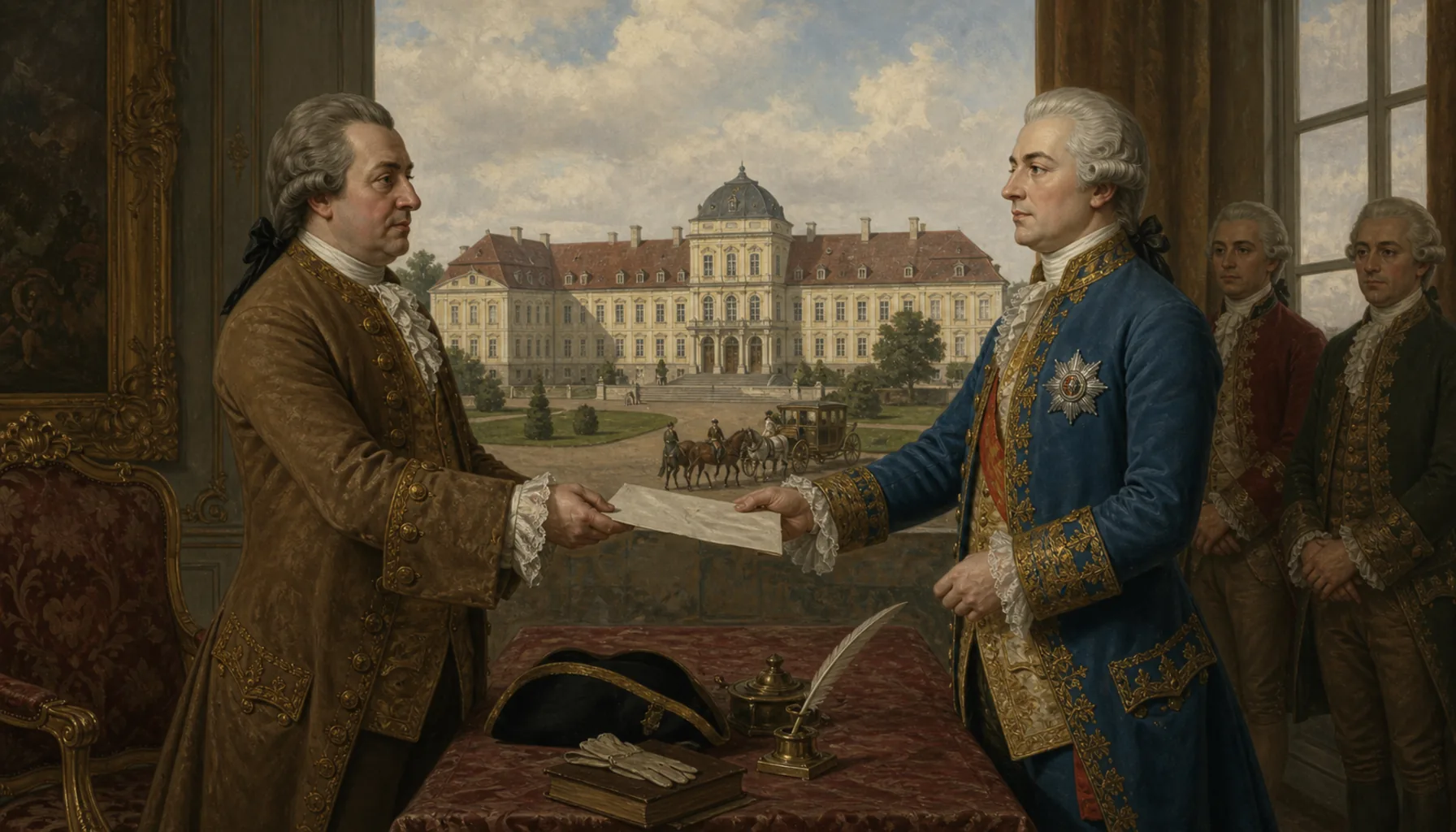 An emperor-to-be buys the estate