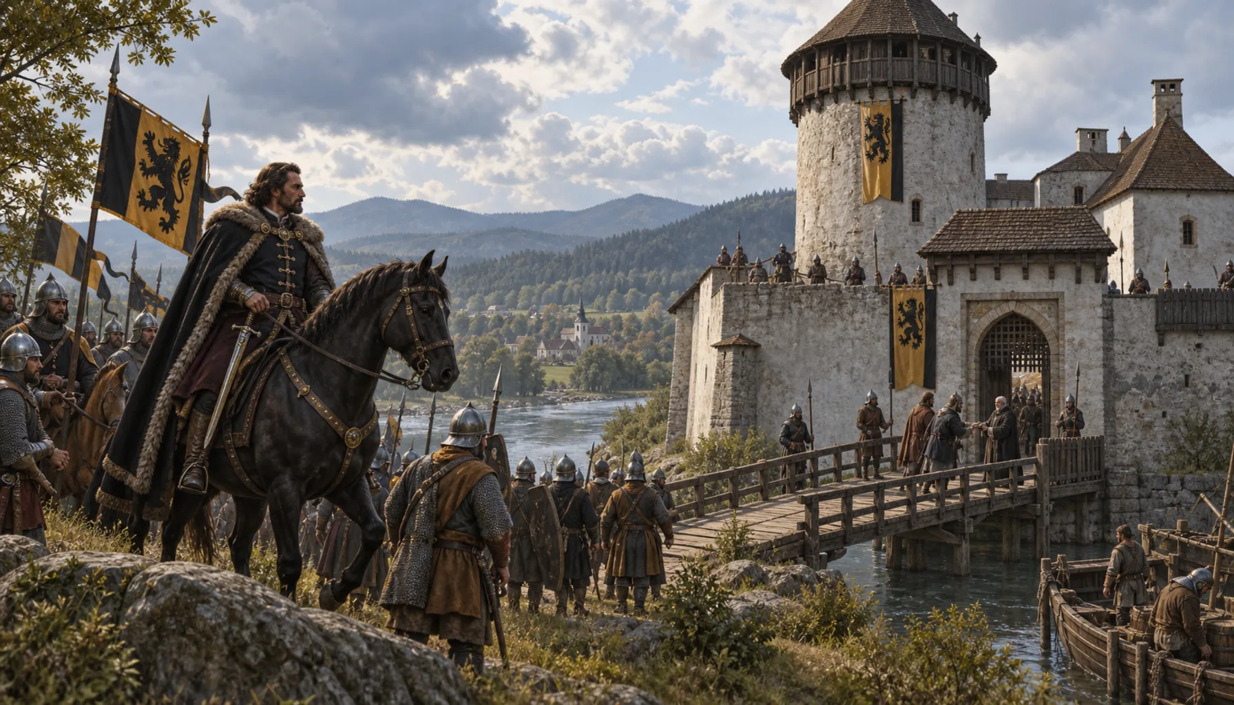 Matúš Čák takes the customs castle