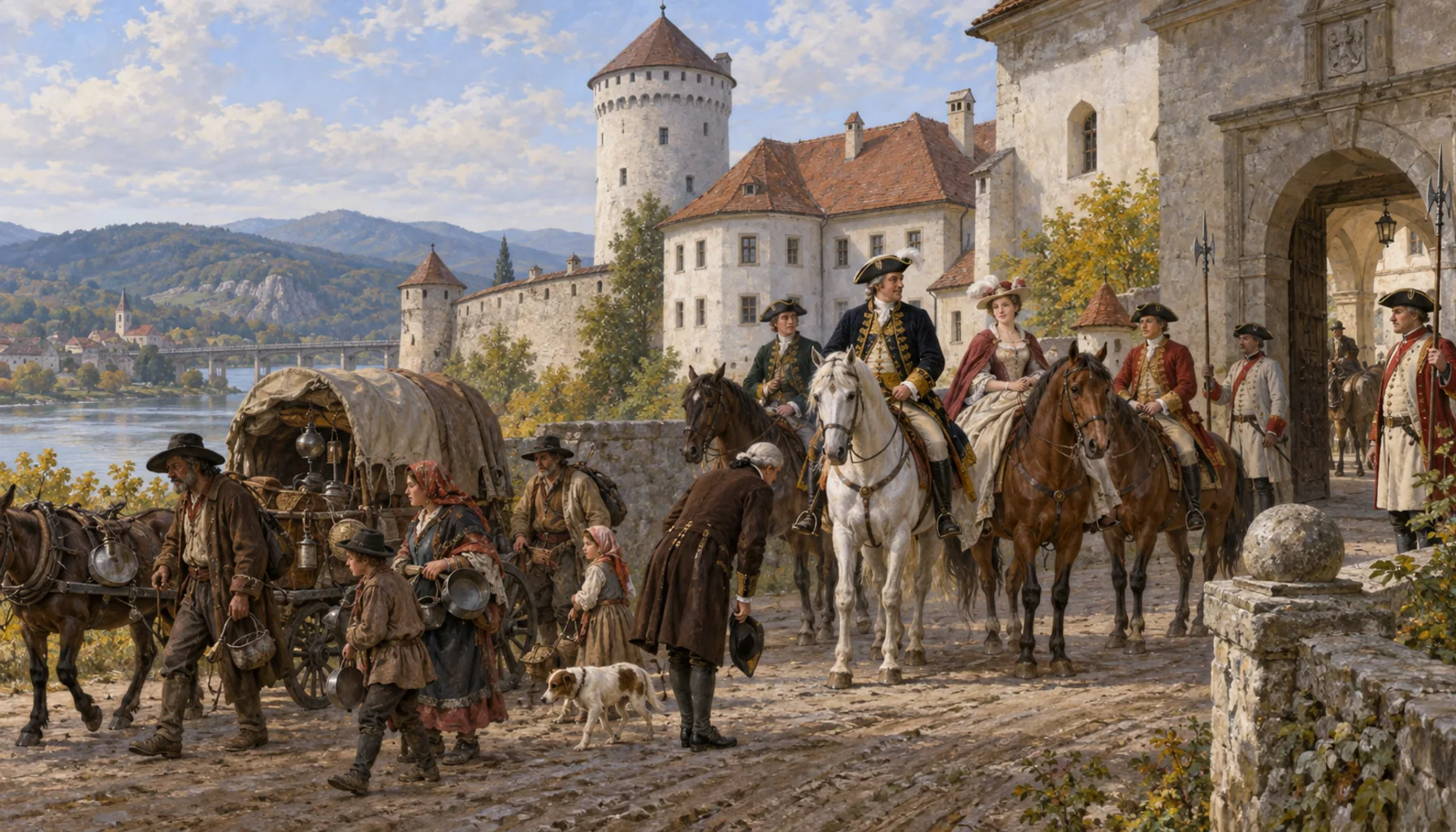 The Čáky family arrive — and the tinkers set out