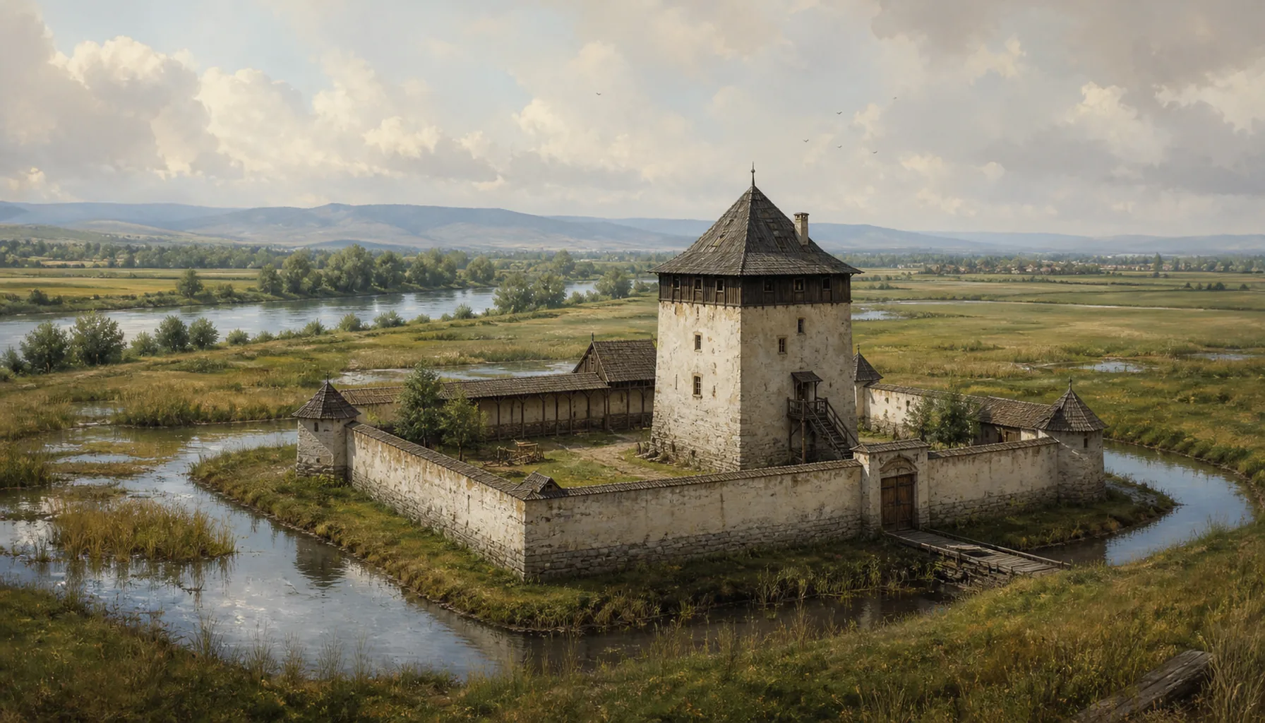 A tower in the water meadows