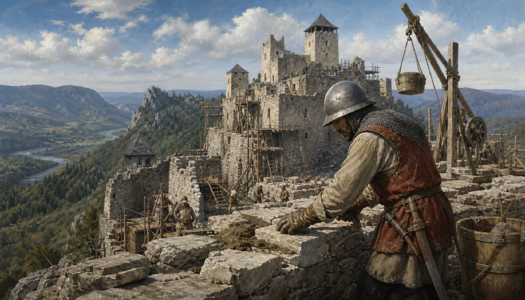Corvinus's soldier rebuilds it
