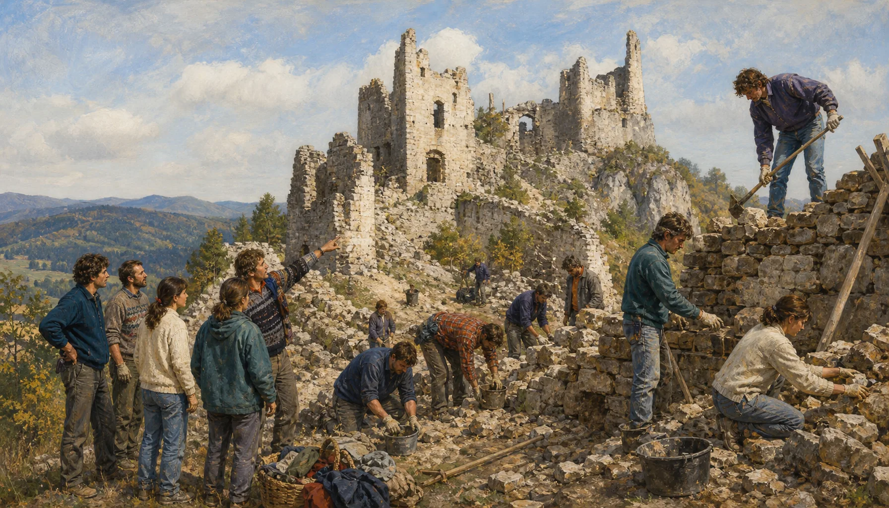 The volunteers who would not let it fall
