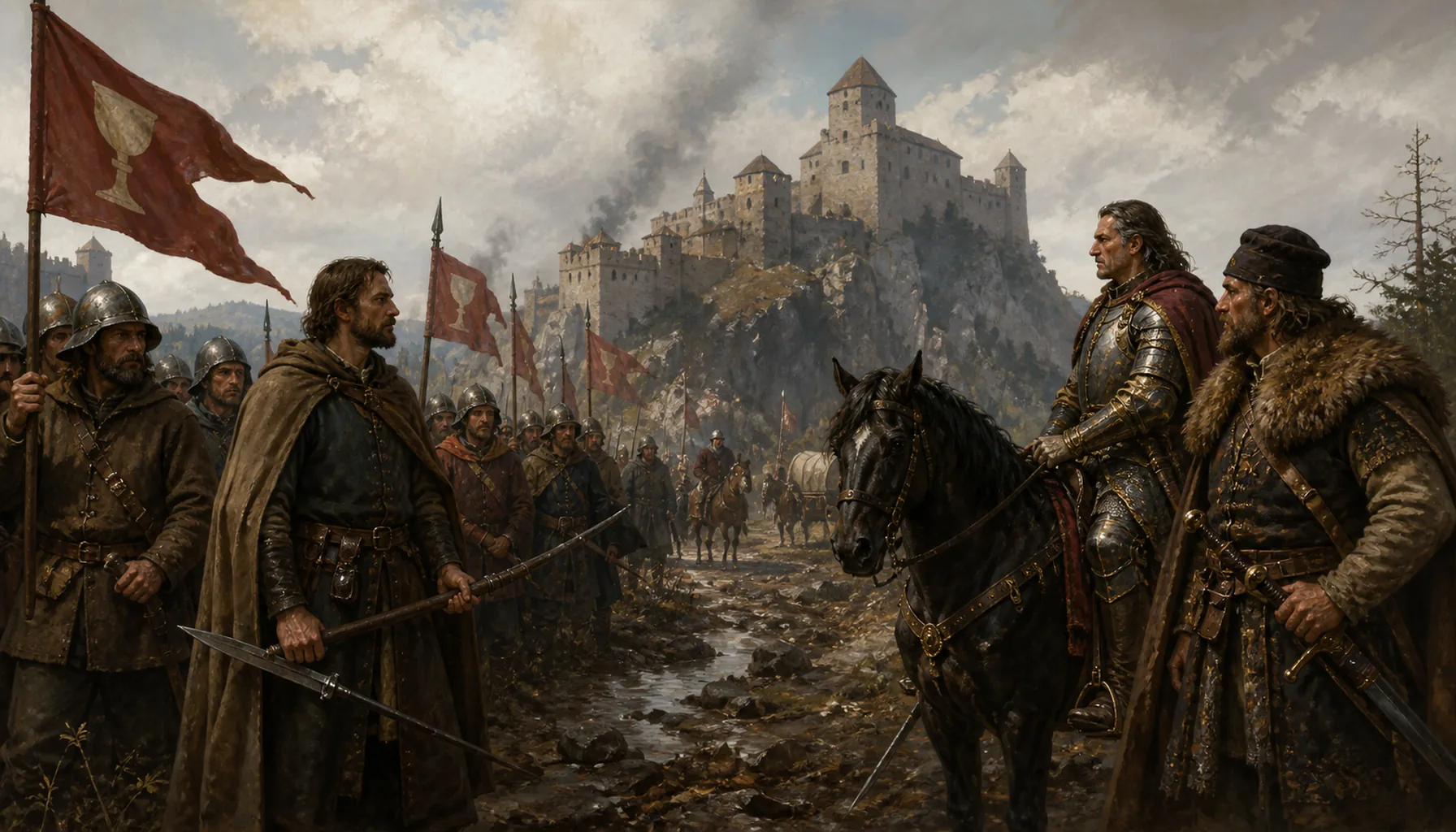 Hussites, Hunyadi and a robber lord