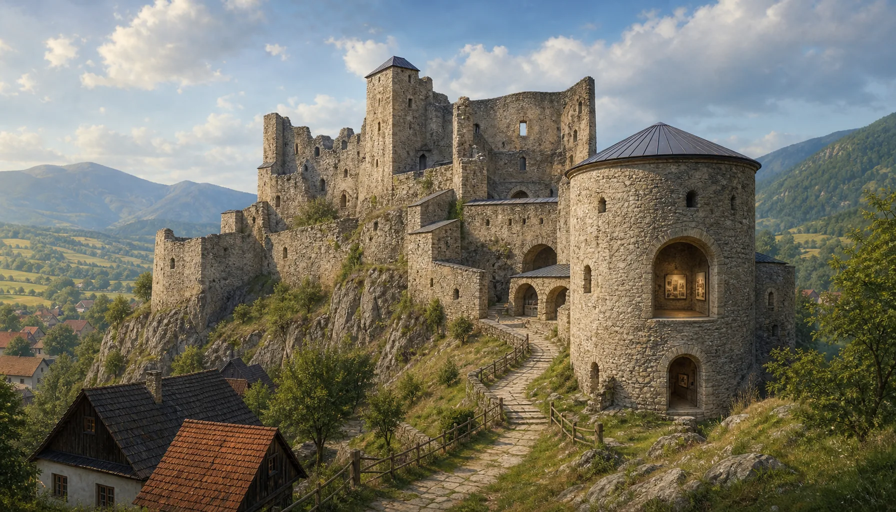 A ruin you can walk into
