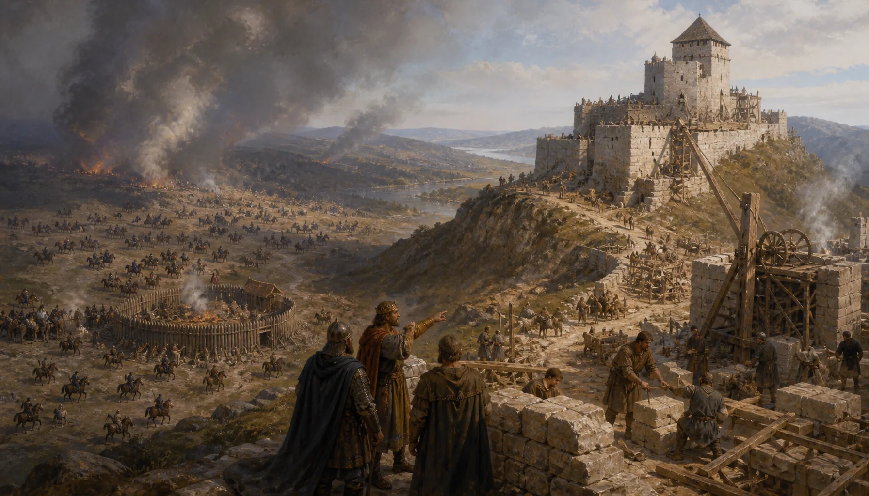 The castle century, and an archive that outlived the invasion