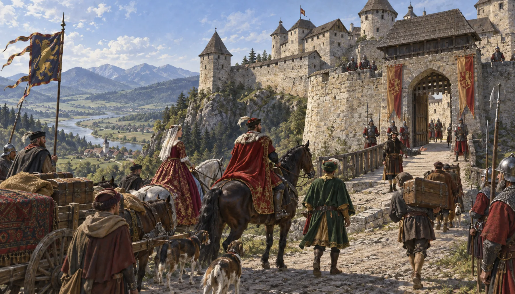 The Pongrác family move in