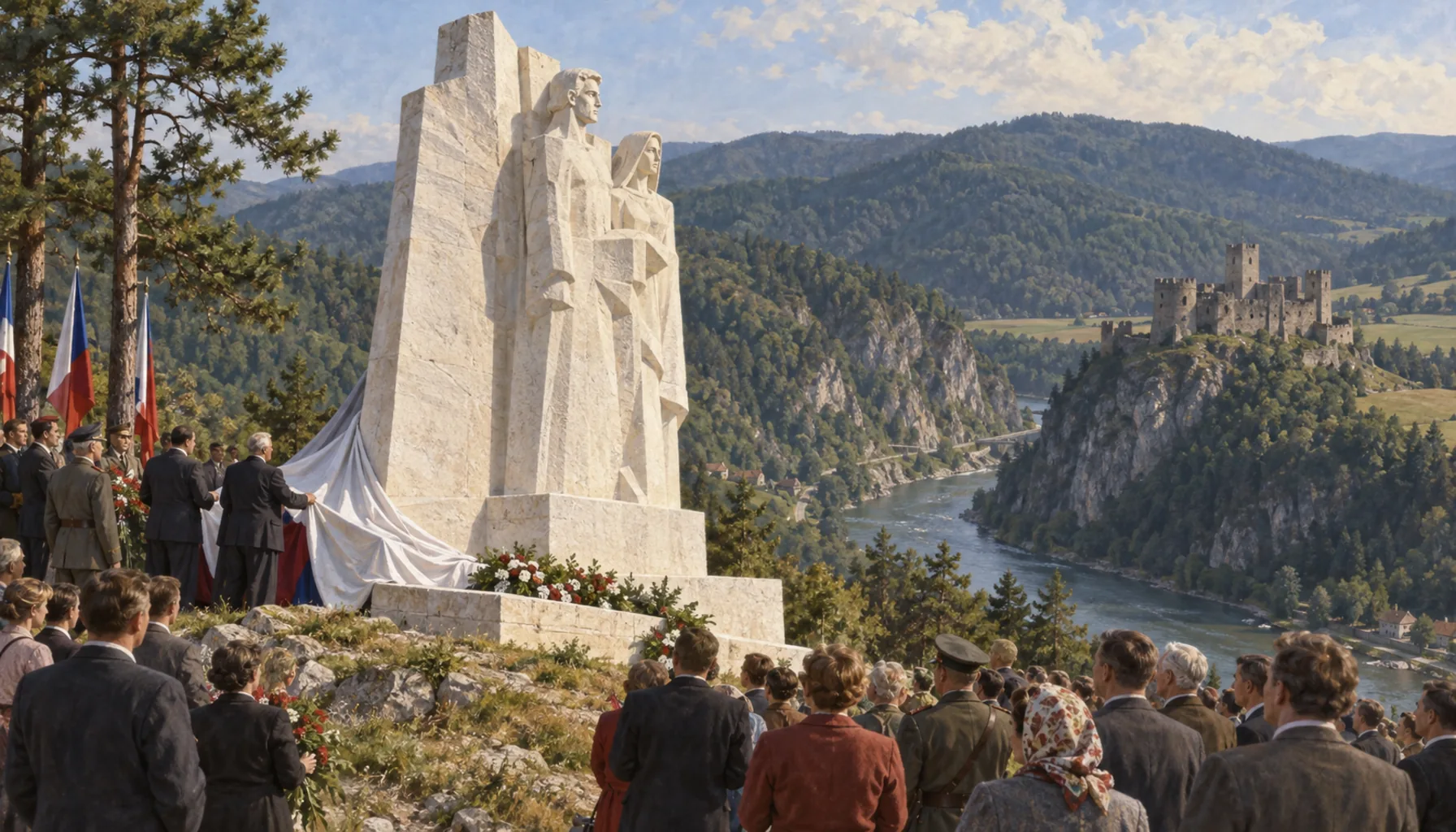 A memorial first, the castle second