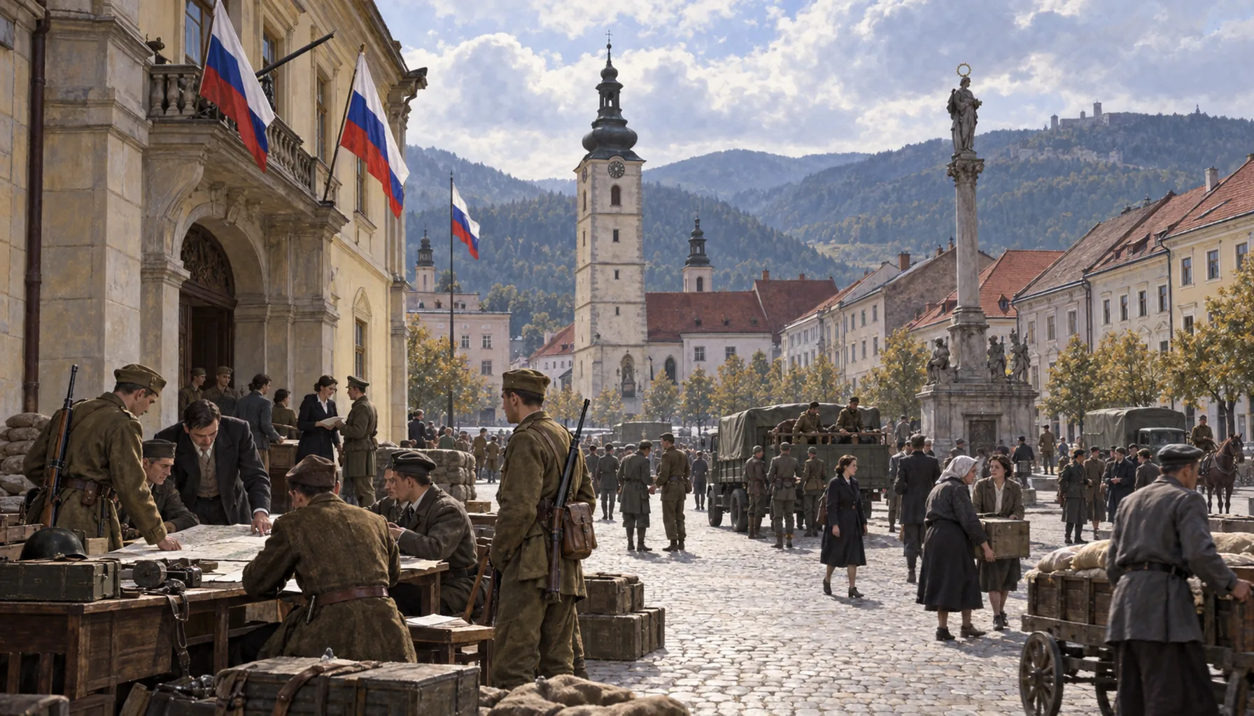Two months as the capital of a free country