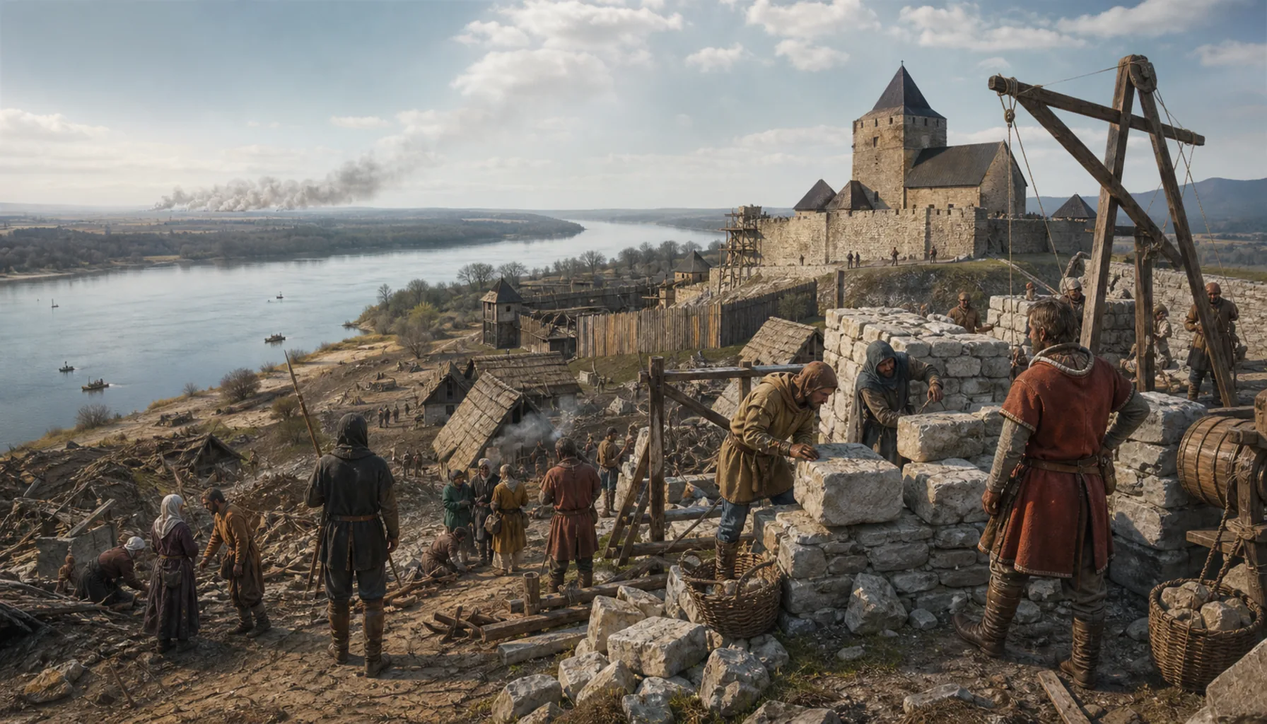 The year the kingdom learned to build in stone