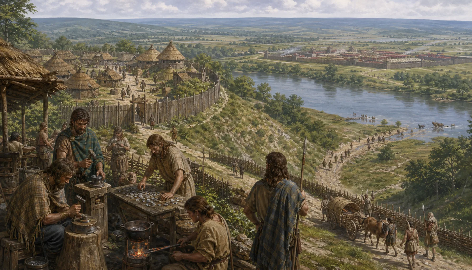Celtic mint, Roman frontier