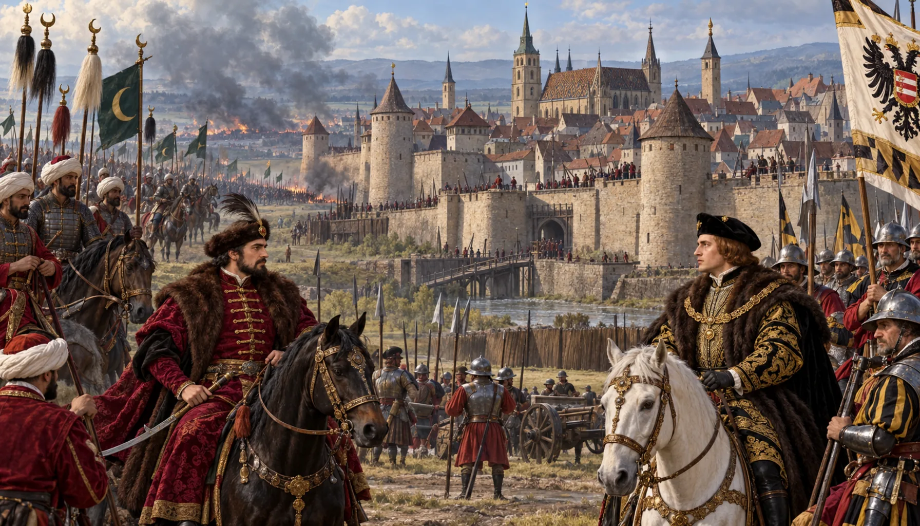 Two kings, and a garrison town