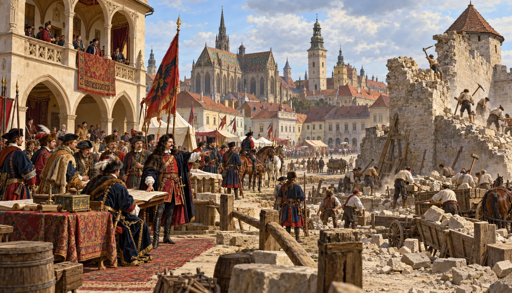 Rákóczi's headquarters, and the walls come down
