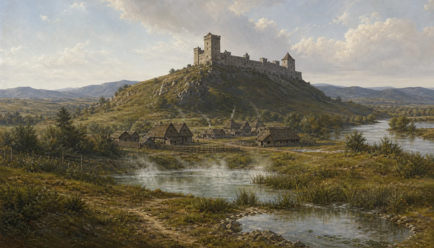 What the Mongols left behind: a castle on the ridge