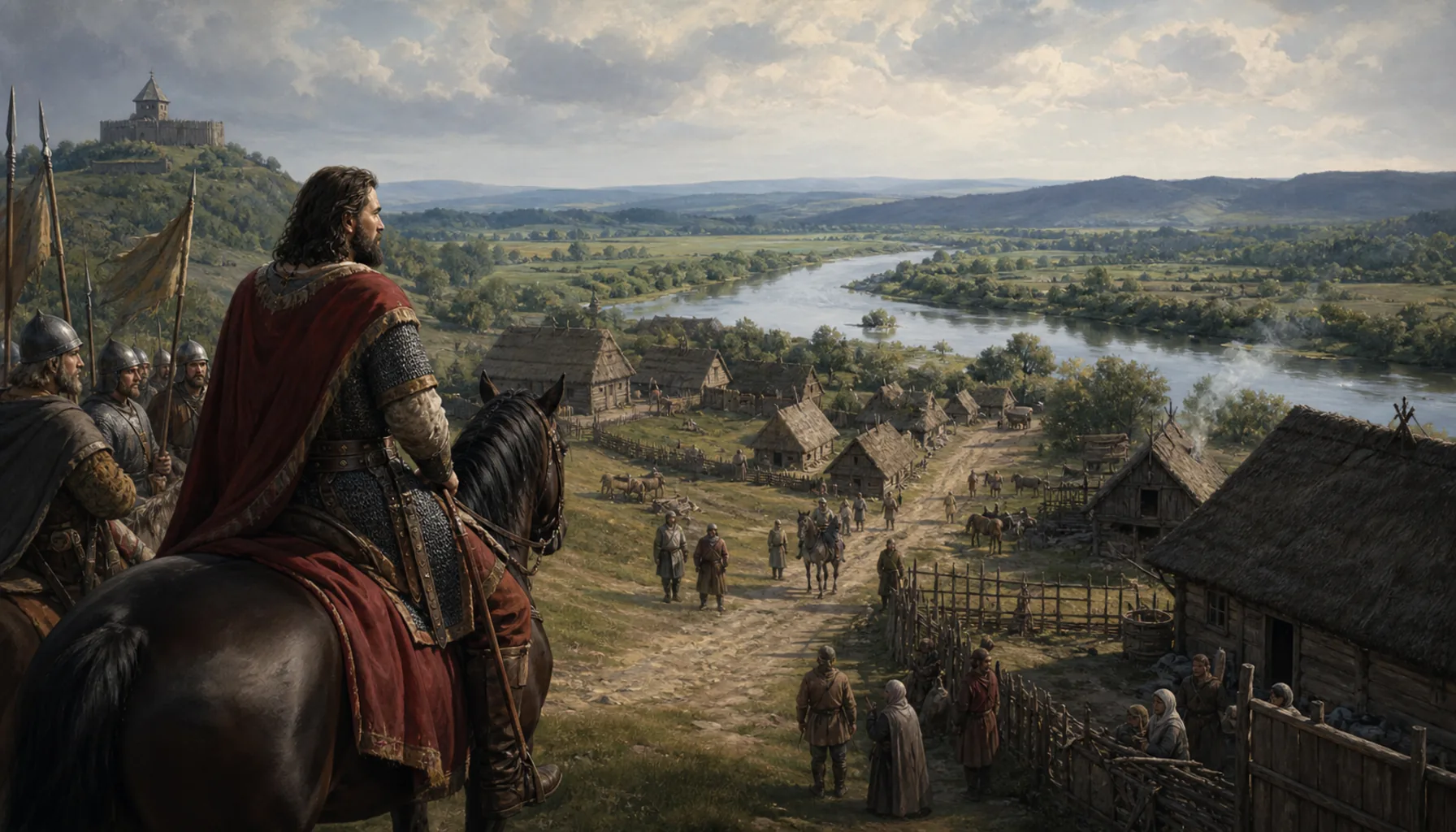 Matúš Čák, and then a palatine's village