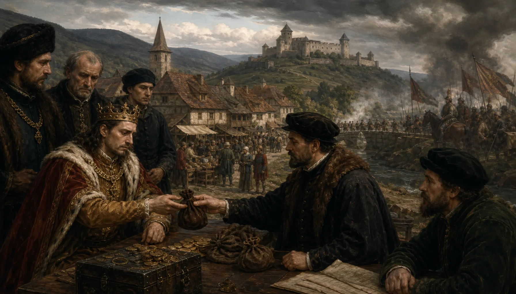 Three times plundered