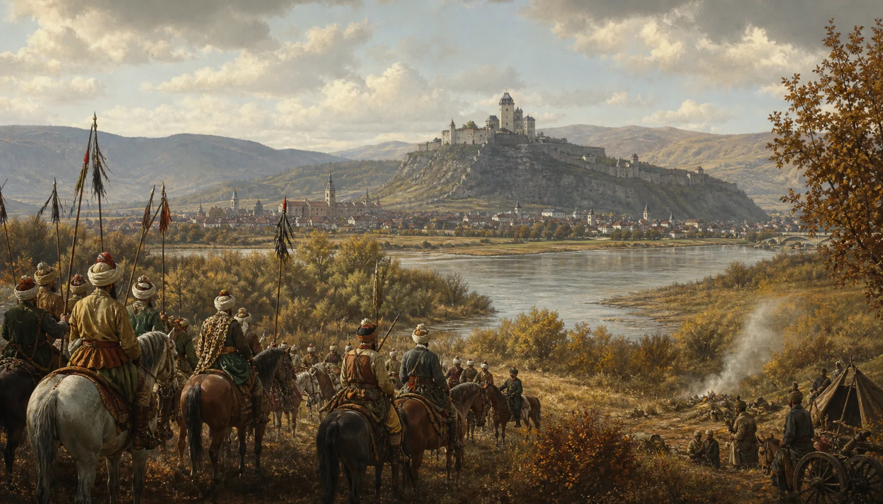 The autumn the Turks reached the Váh