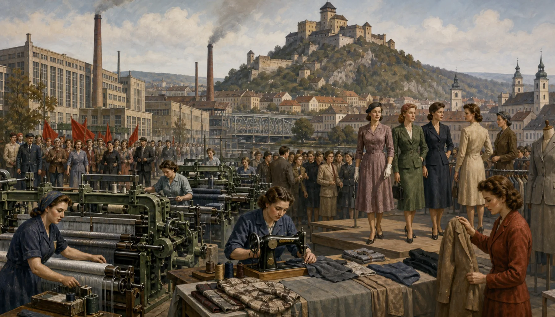 Nationalised cloth, and a town of fashion